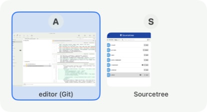 Two window previews in the window chooser